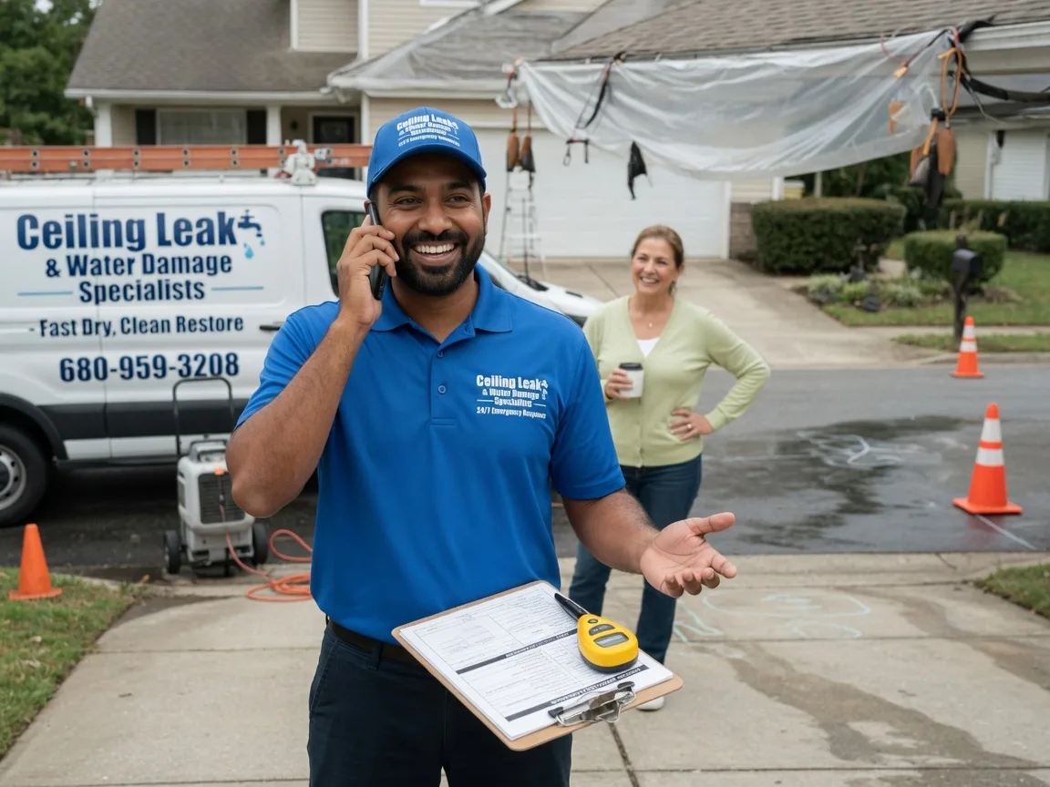 Ceiling Leak Cleanup Midwest City, OK FAQs